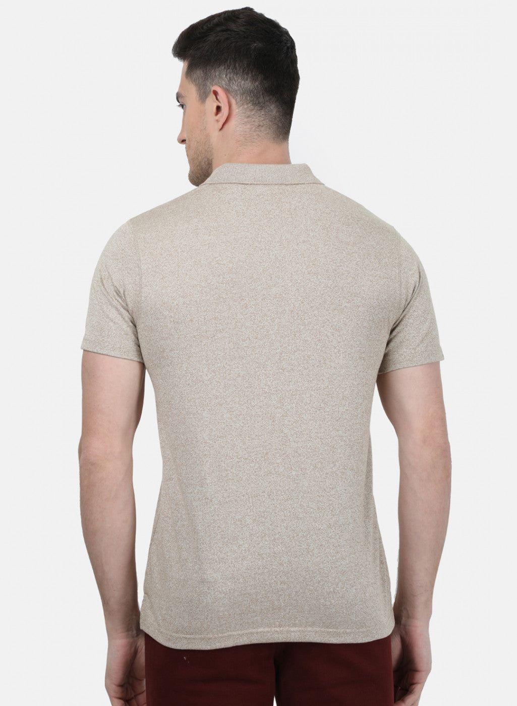 Mens Khaki Plain T-Shirt