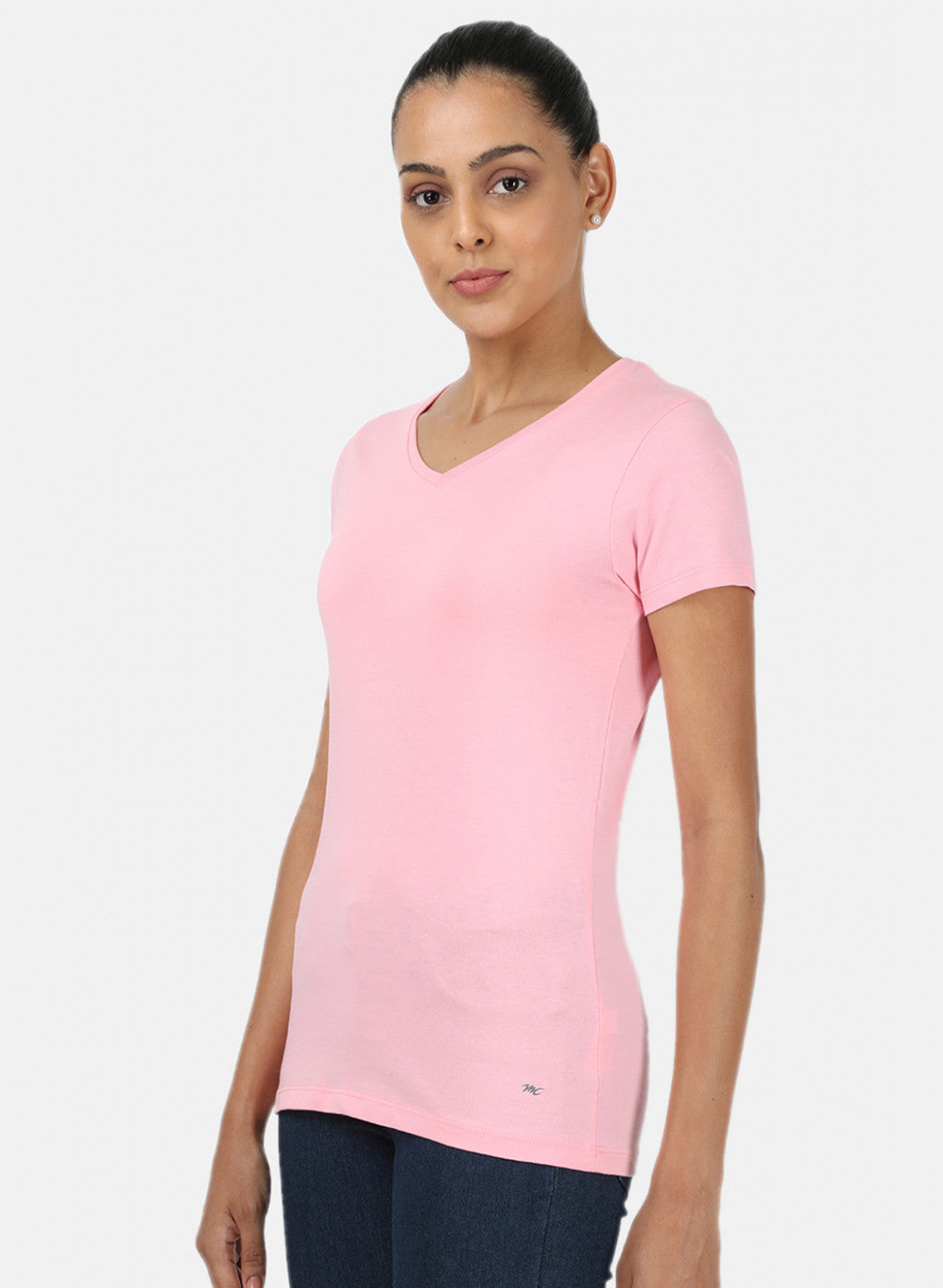 Womens Pink & Sea Green Plain Top 2Pc Set