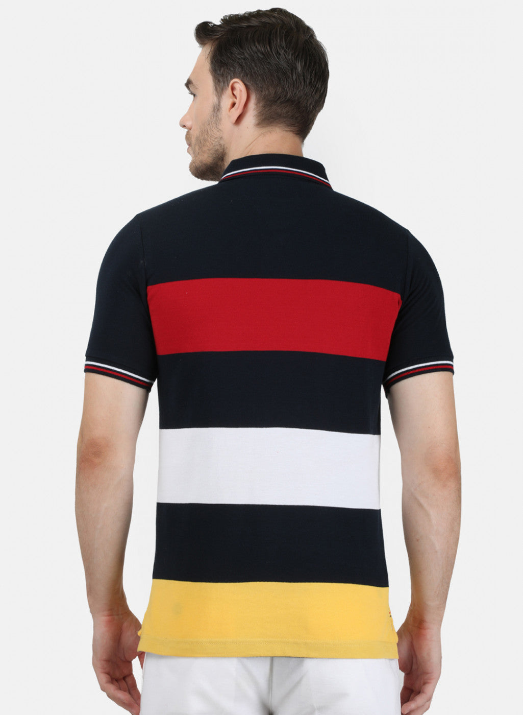 Mens Multi Color Stripe T-Shirt