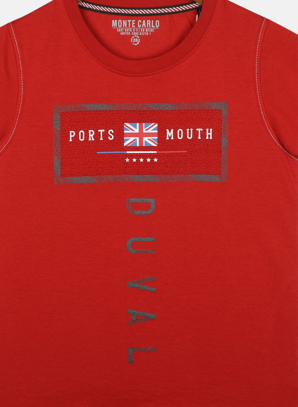 Boys Orange Printed T-Shirt