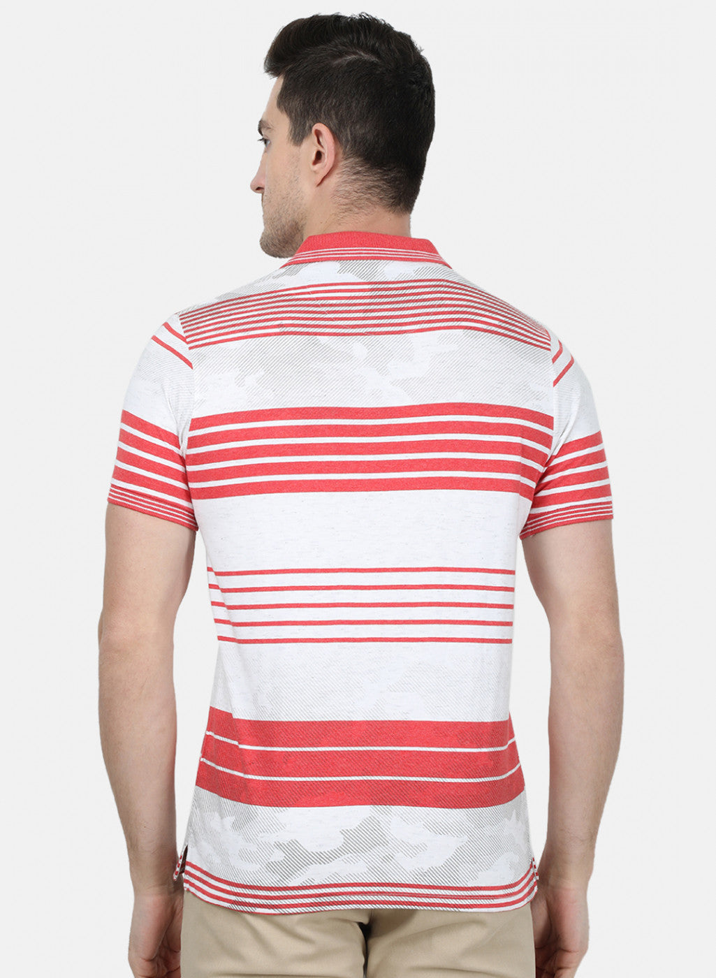 Mens Pink Stripe T-Shirt