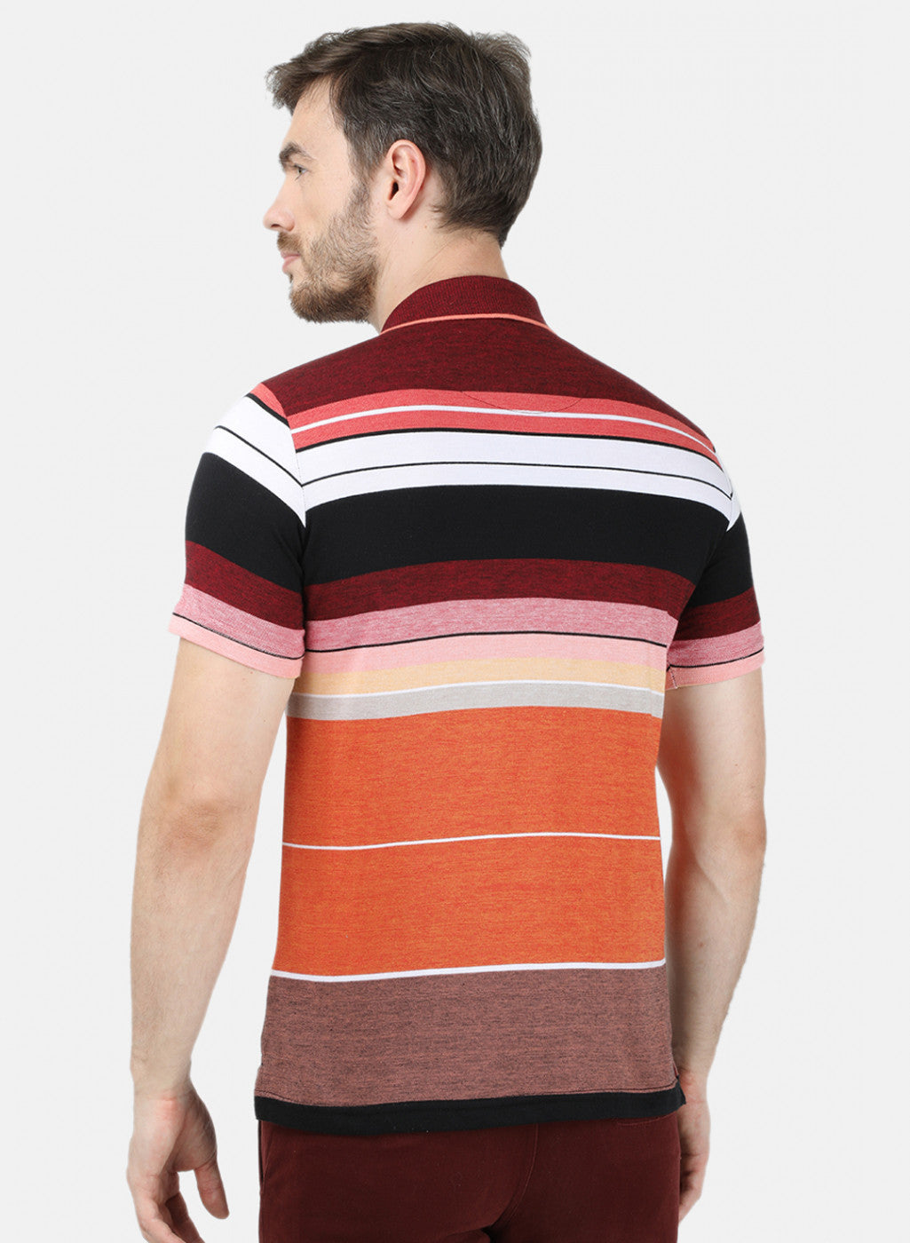 Mens Multi Color Stripe T-Shirt