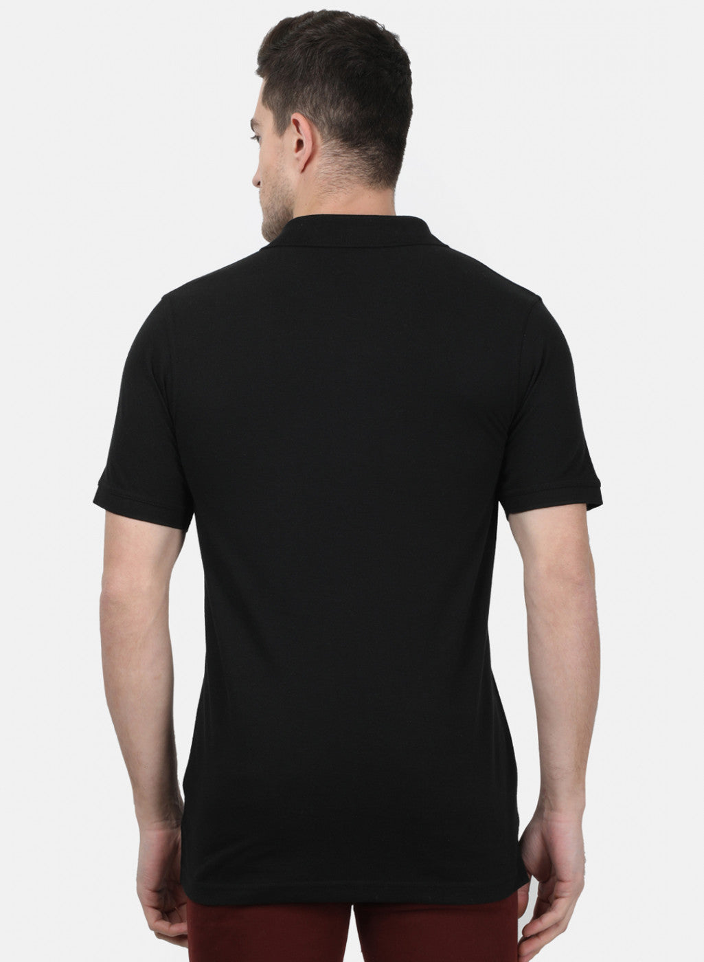 Mens Black Plain T-Shirts
