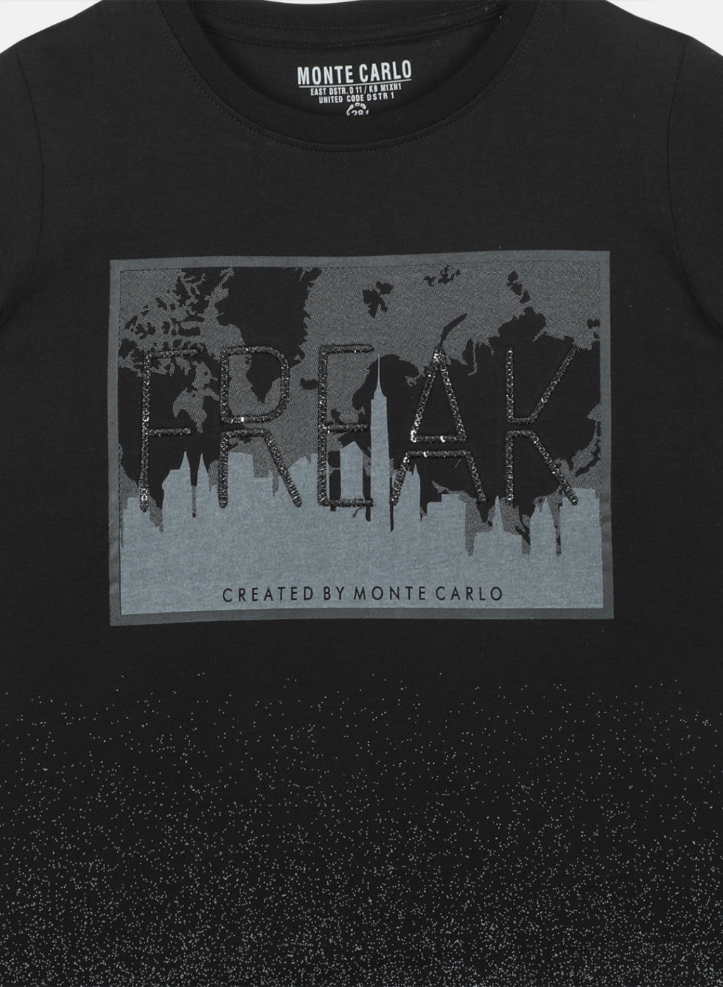 Boys Black Printed T-Shirts