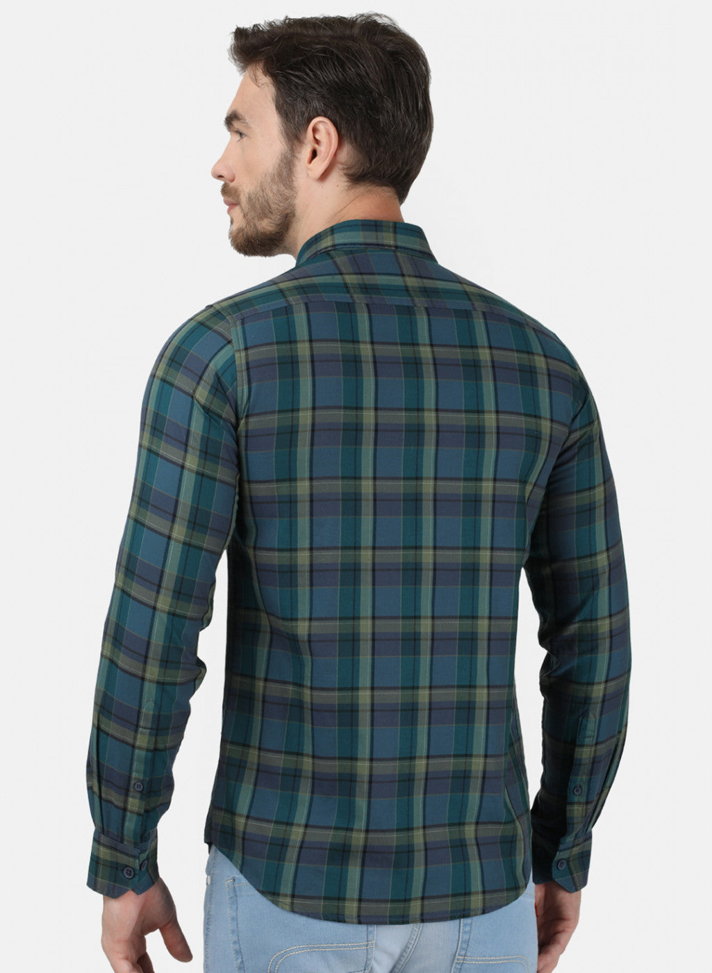 Mens Green Check Shirt
