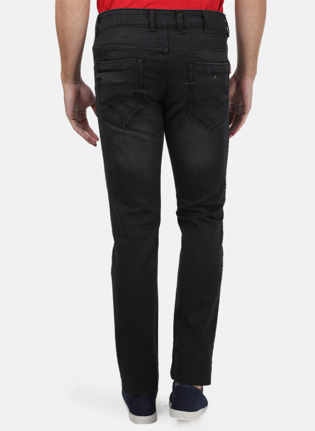 Men Black Normal Wash Denims
