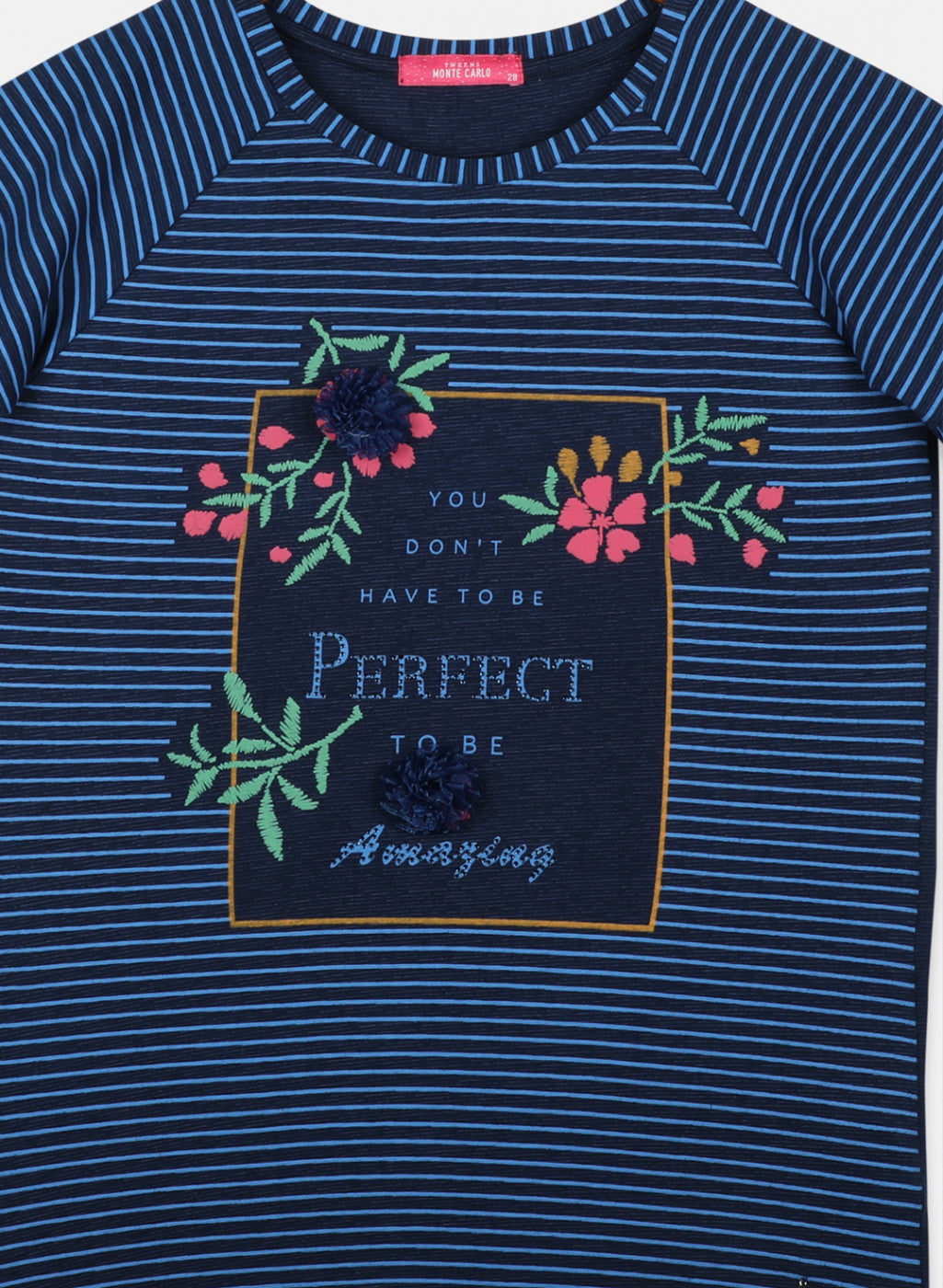 Girls Bluish Purple Printed Top