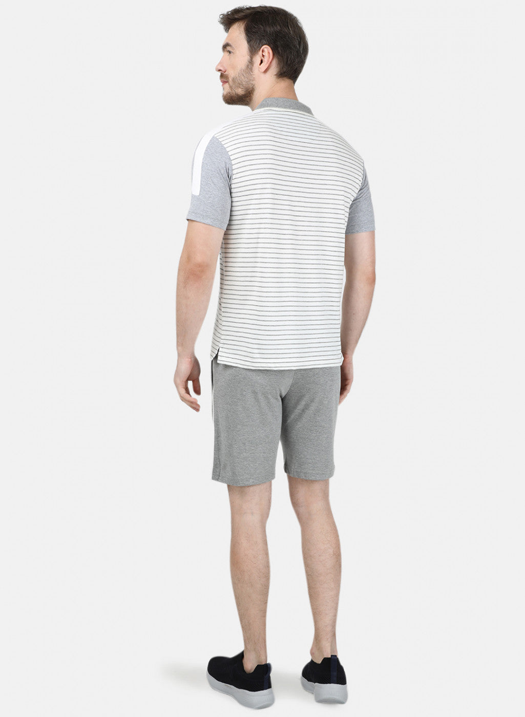 Mens White Stripe 3 Pc Combo Set