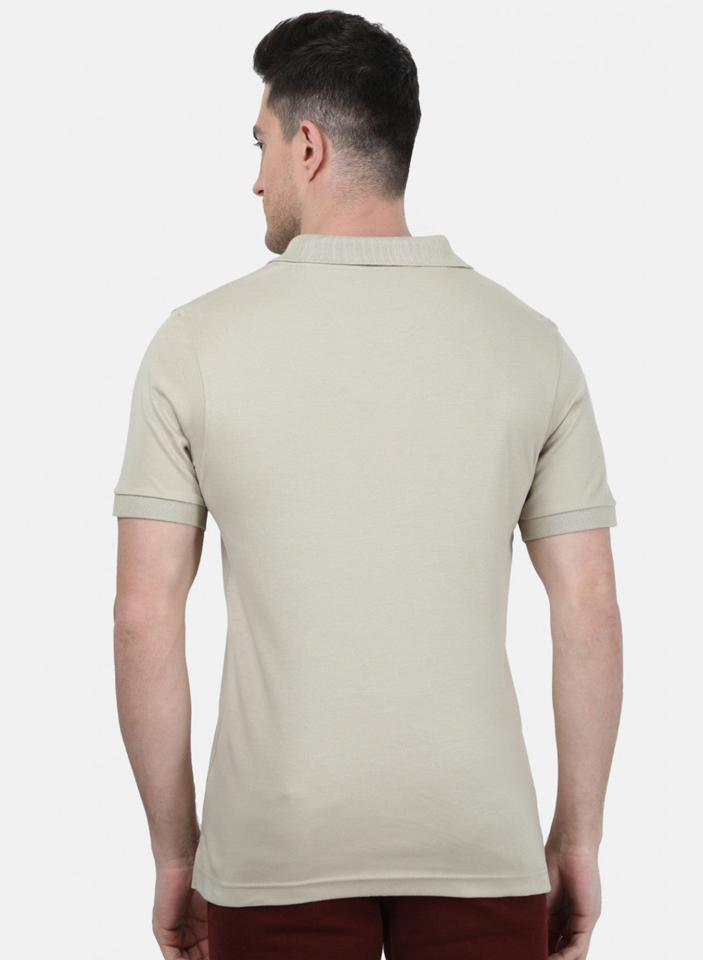 Mens Brown Plain T-Shirt