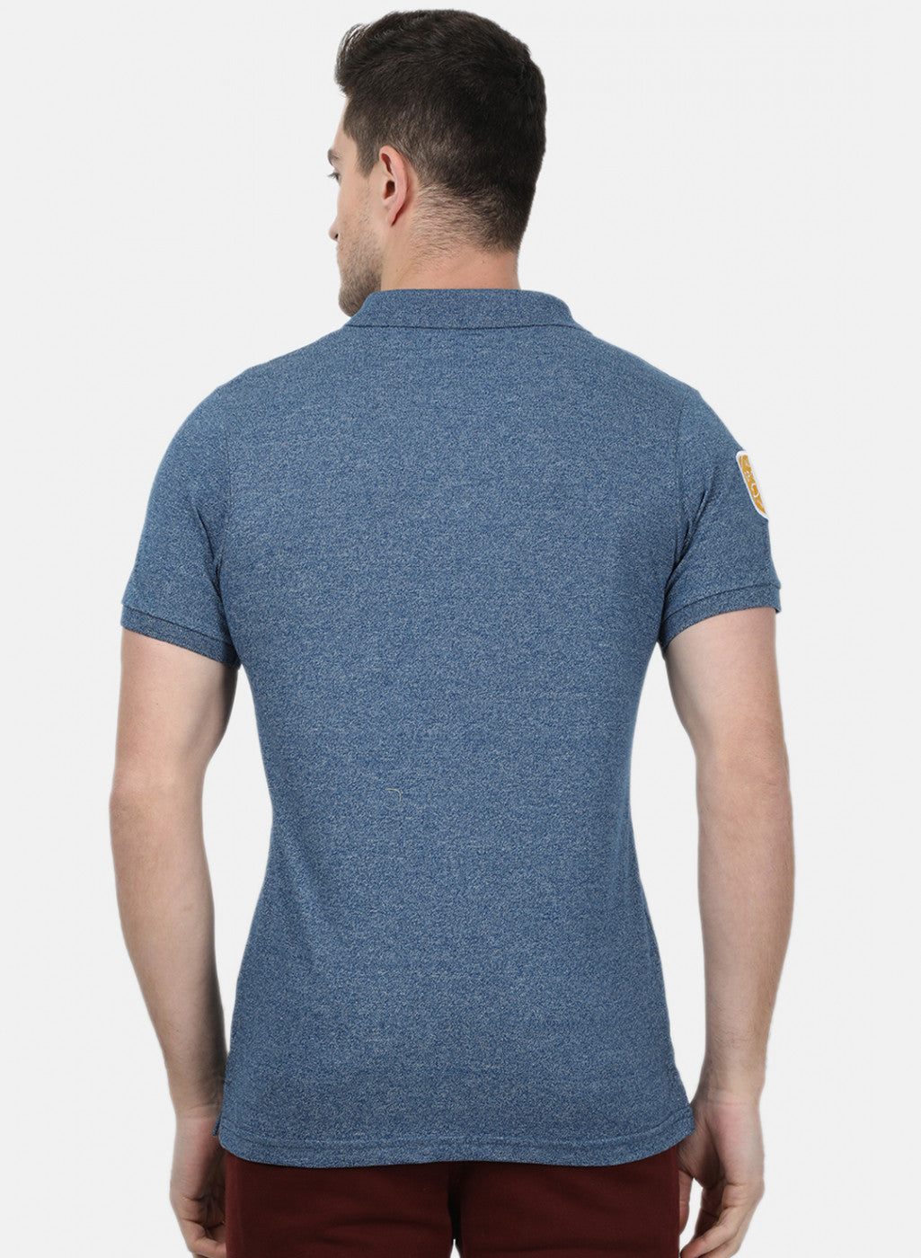 Mens Blue Plain T-Shirts