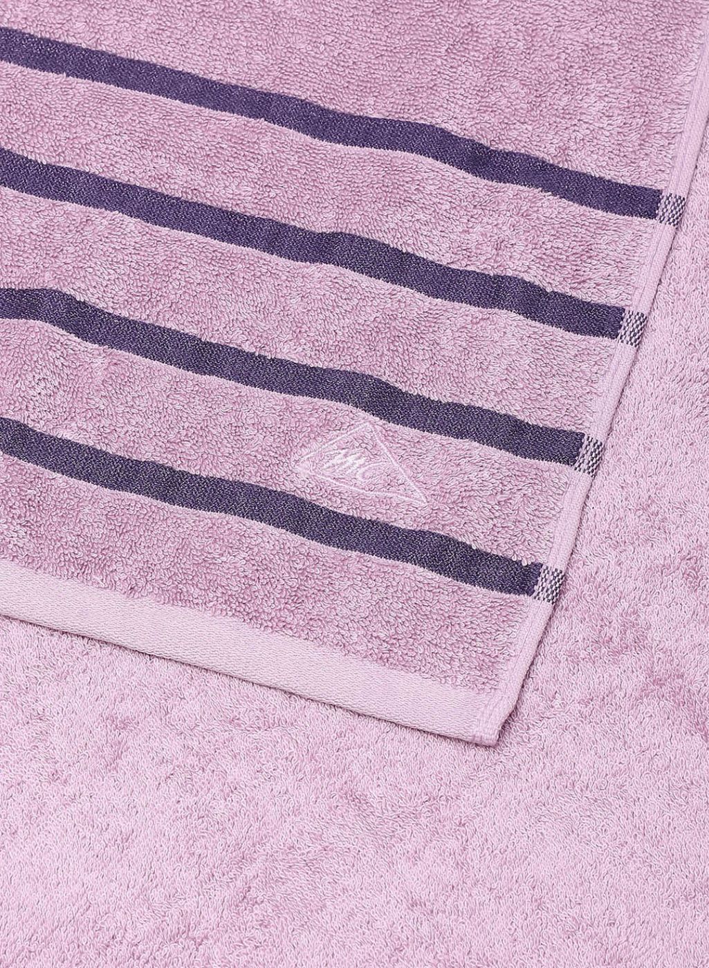 Purple & Pink Cotton 525 GSM Bath Towel (Pack of 2)
