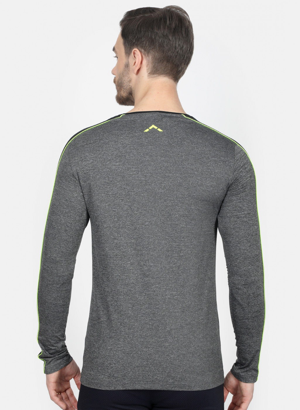 Rock.it Grey Slim Fit Full Sleeve Round Neck T-Shirt