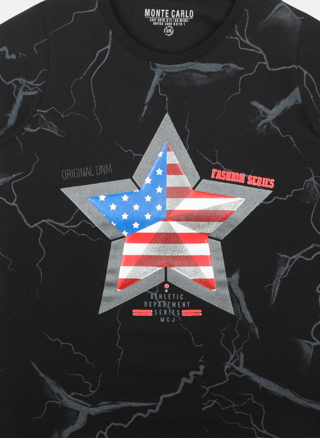 Boys Black Printed T-Shirts