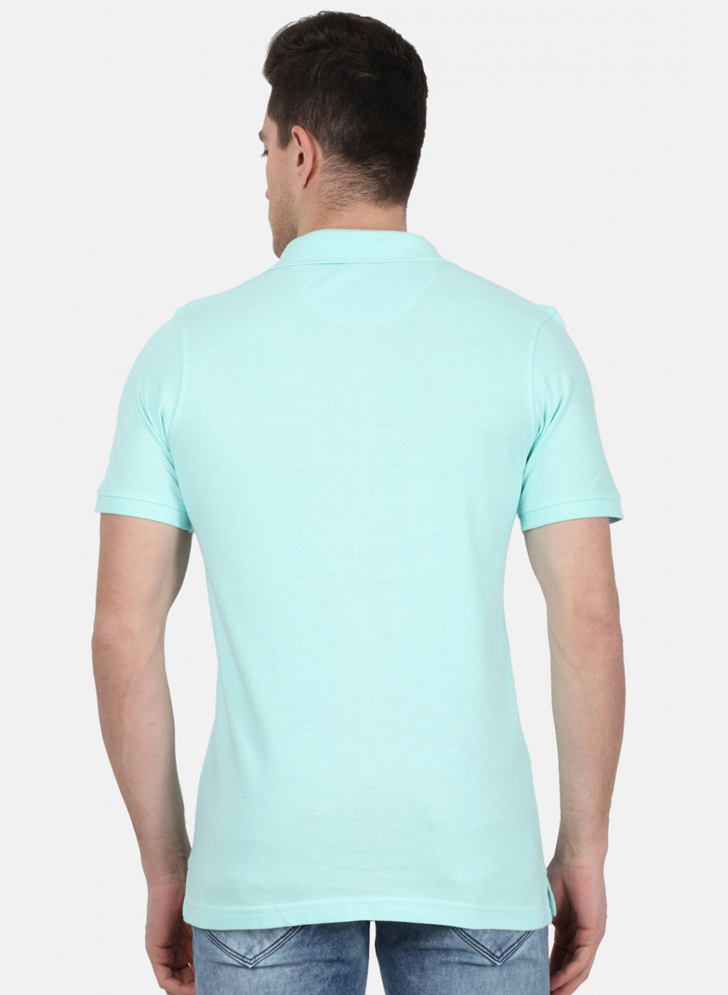 Mens Sky Blue Plain T-Shirt