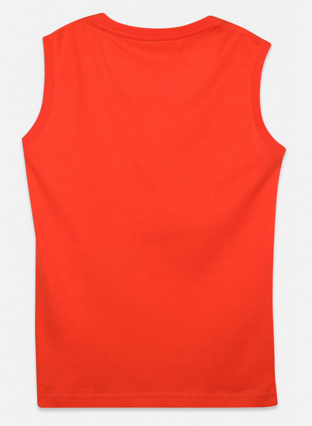 Boys Orange & Navy Printed T-Shirt