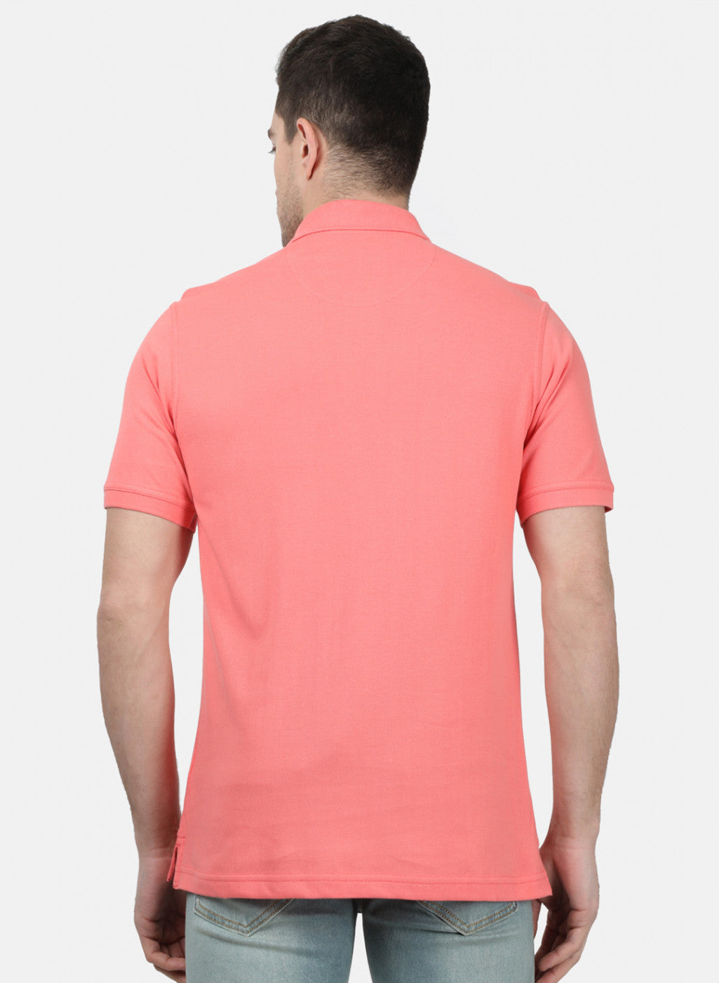Mens Pink Plain T-Shirts