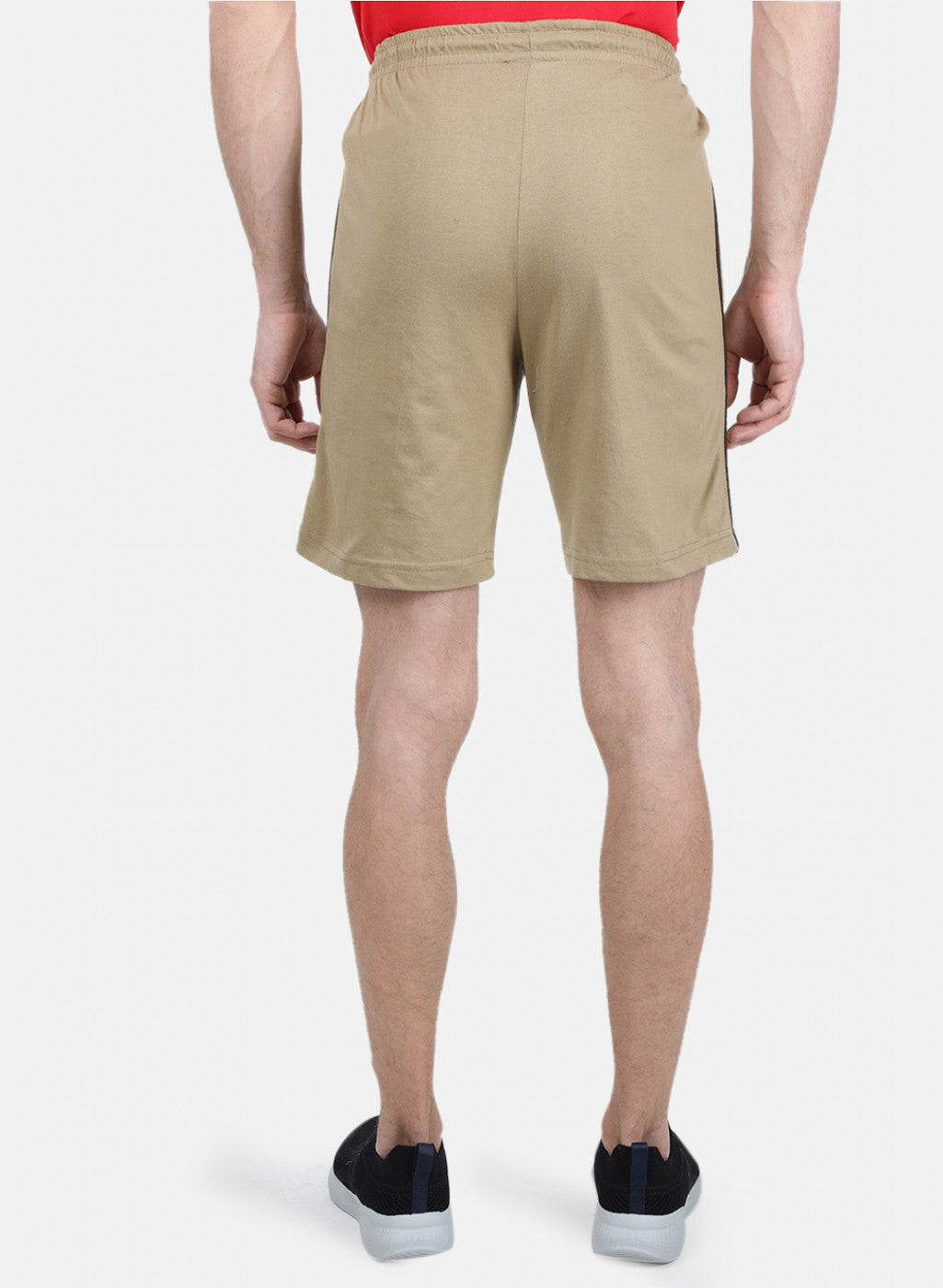 Mens Light Brown Plain Bermuda