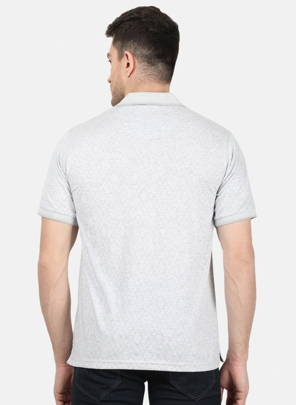 Mens Grey Stripe T-Shirt