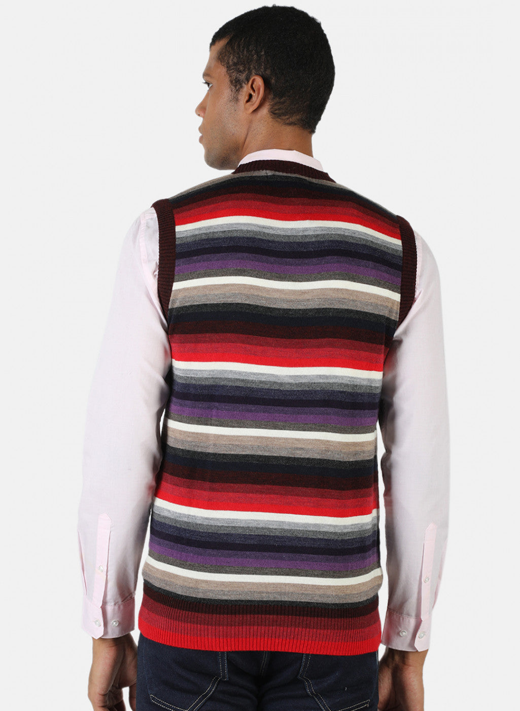 Men Multicolor Solid Sweater
