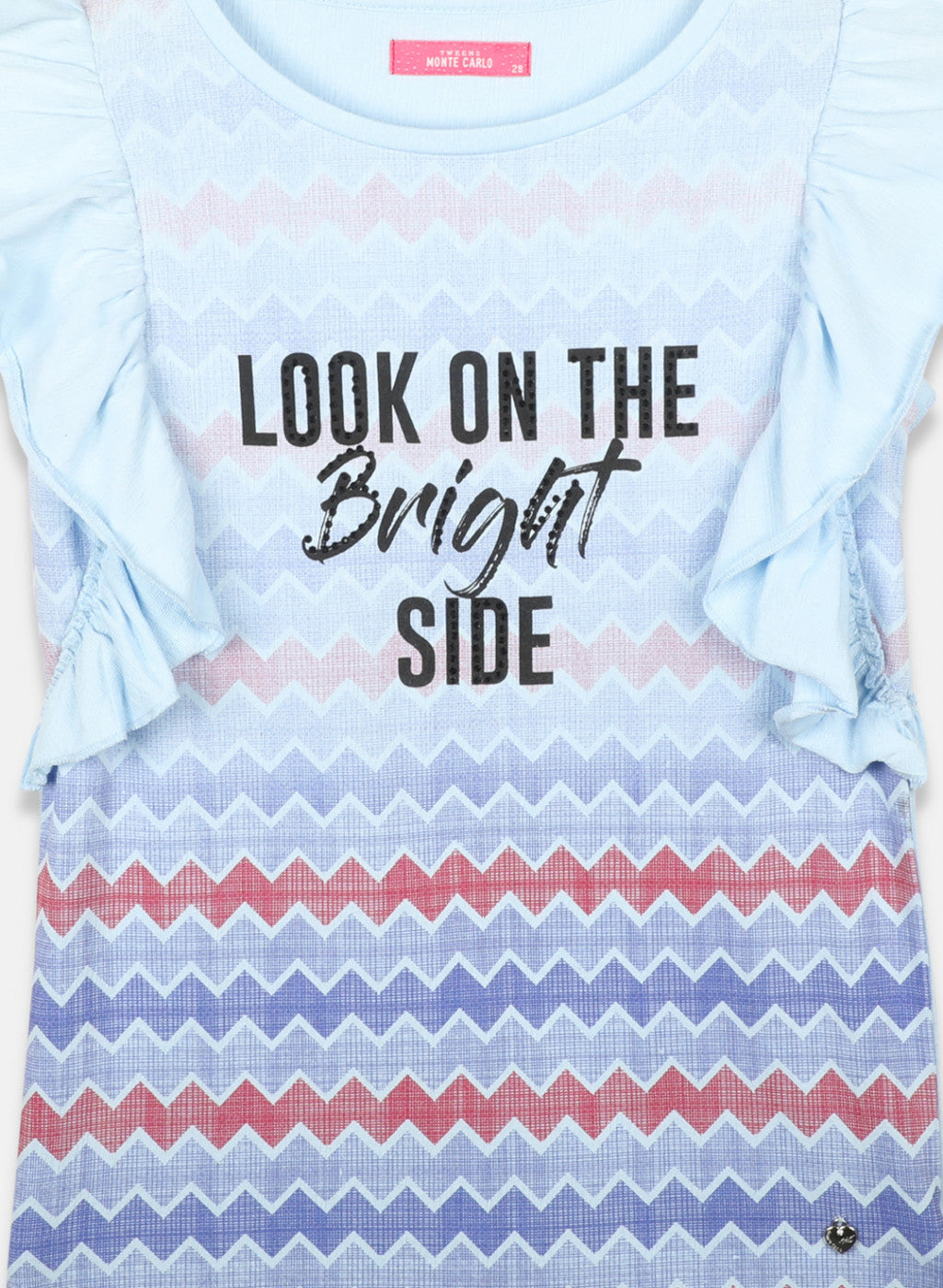 Girls Blue Printed Tops