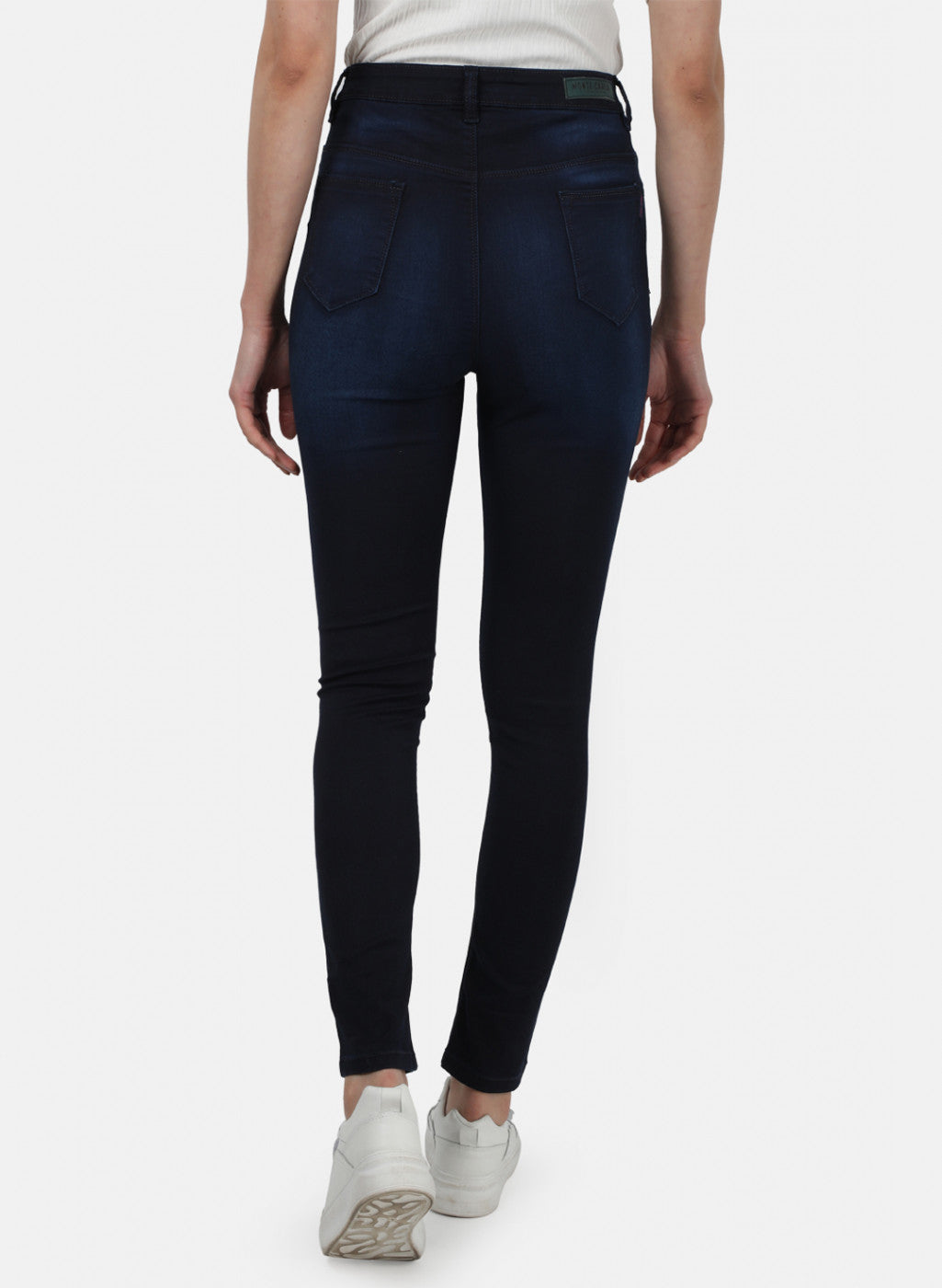 Womens NAvy Blue Light Wash Denims