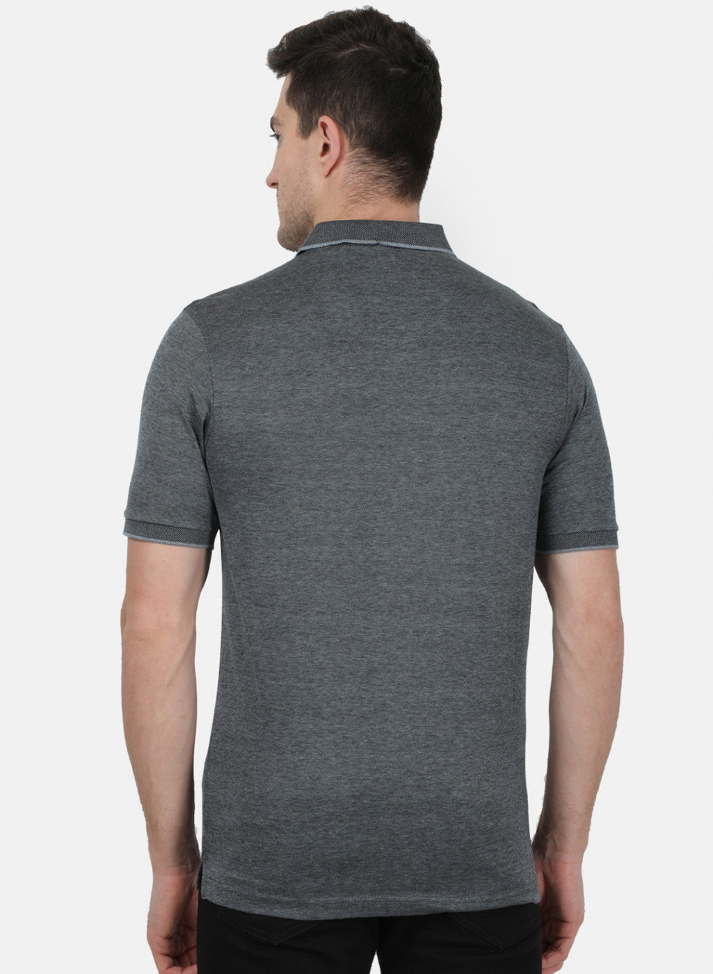 Mens Grey Plain T-Shirt