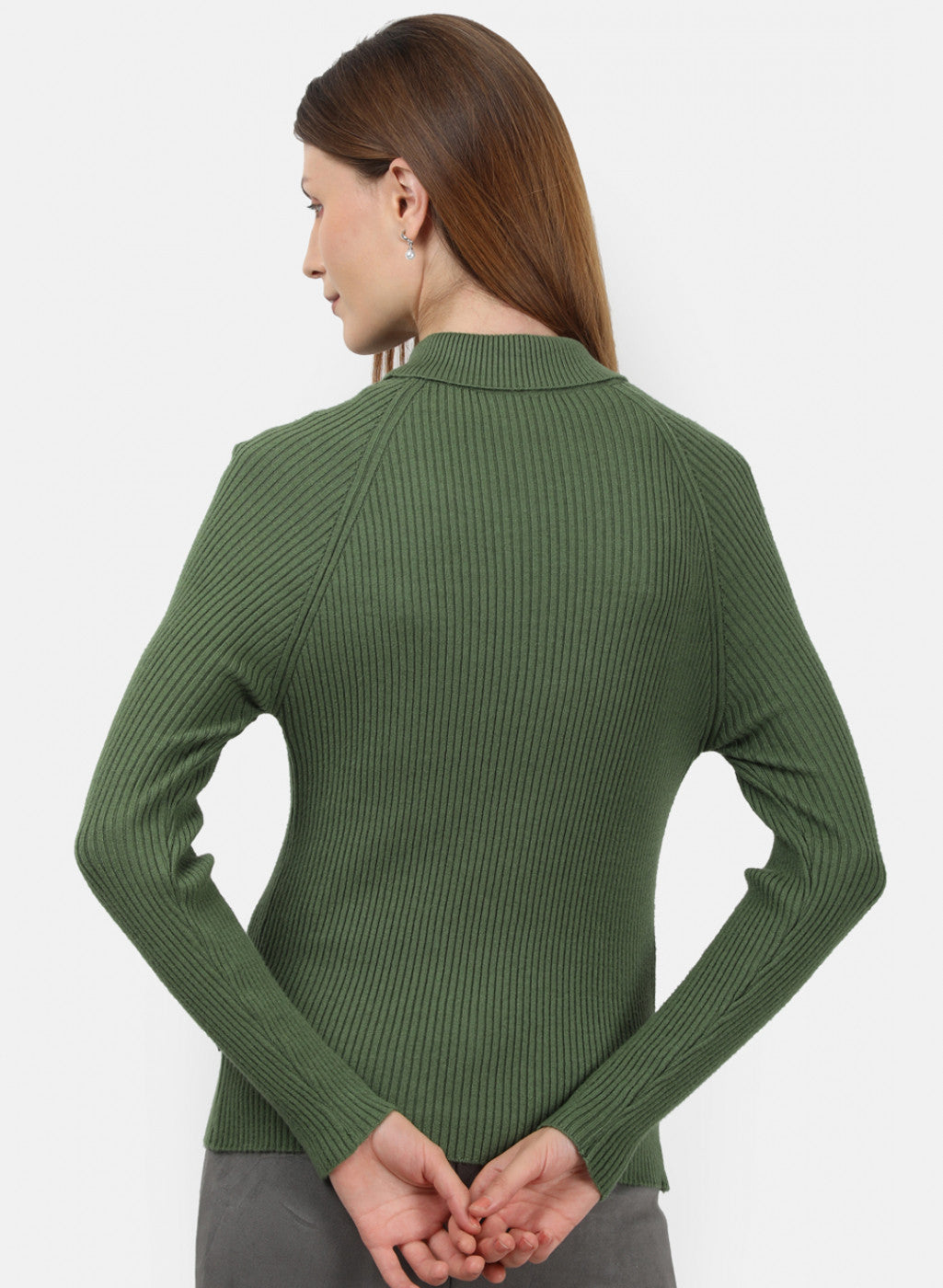 Women Olive Solid Sceavy