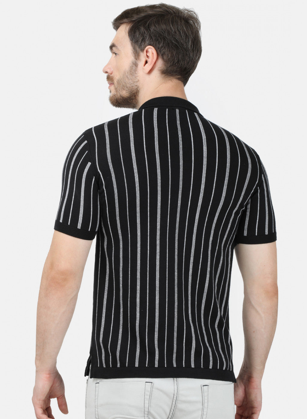 Mens Black Stripe T-Shirt