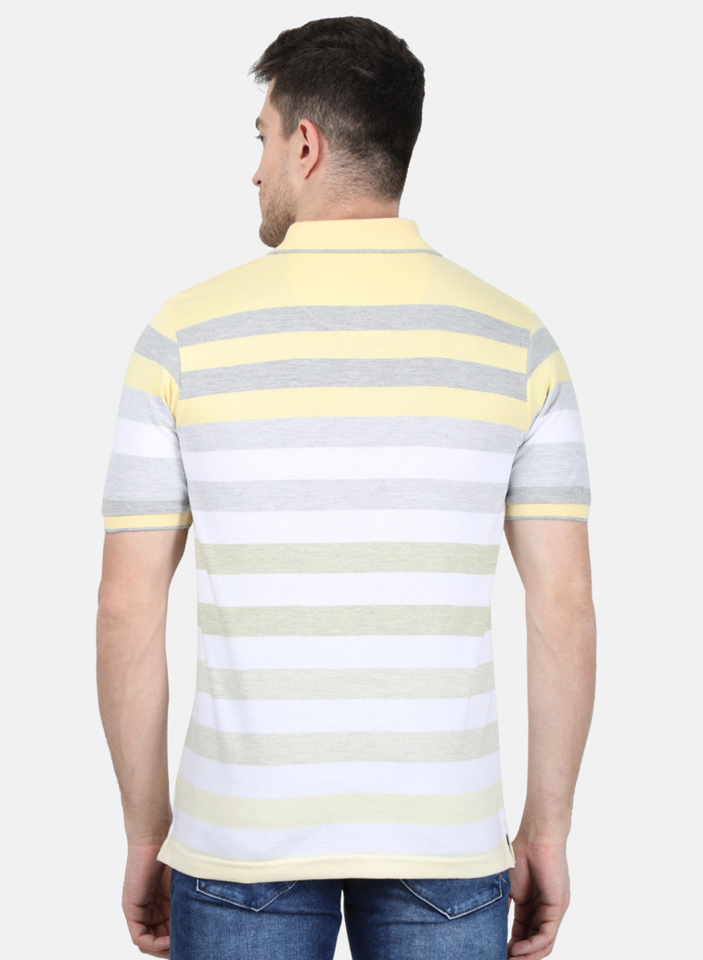 Mens Yellow Stripe T-Shirt