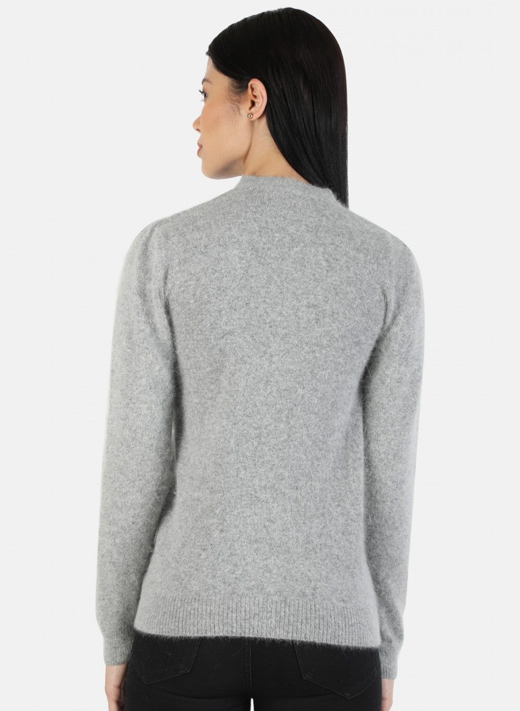 Women Grey Solid Cardigan