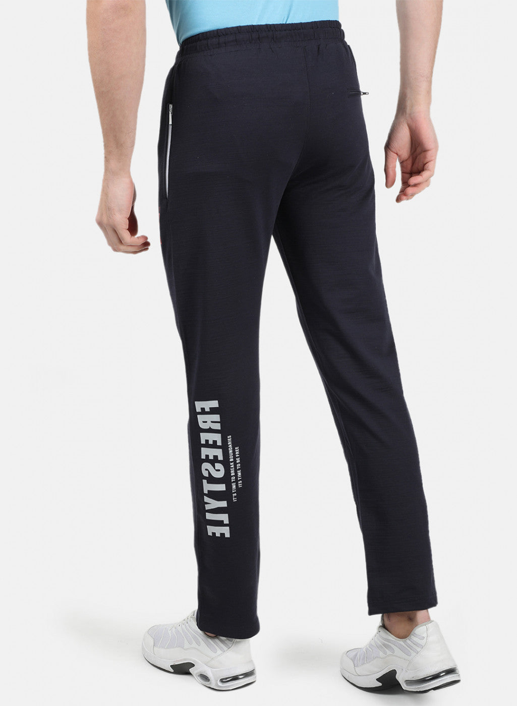 Men NAvy Blue Plain Lowers