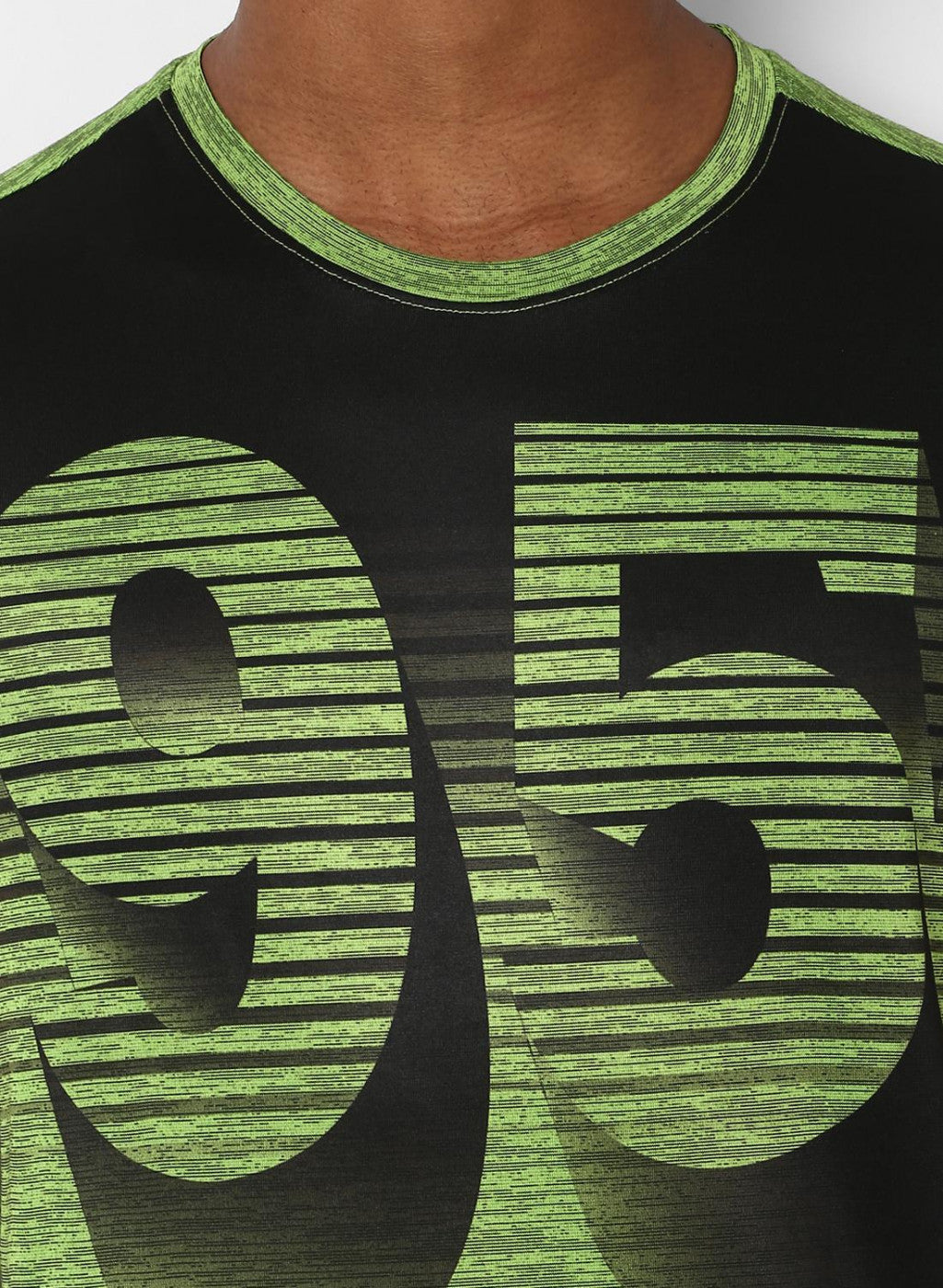 Rock.it Green Round Neck Smart Fit T-Shirt