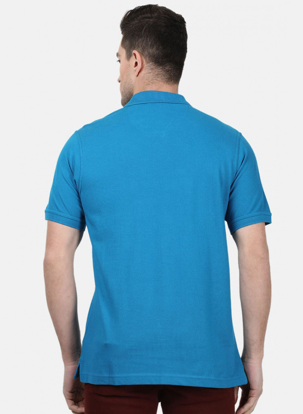 Mens Blue Plain T-Shirts