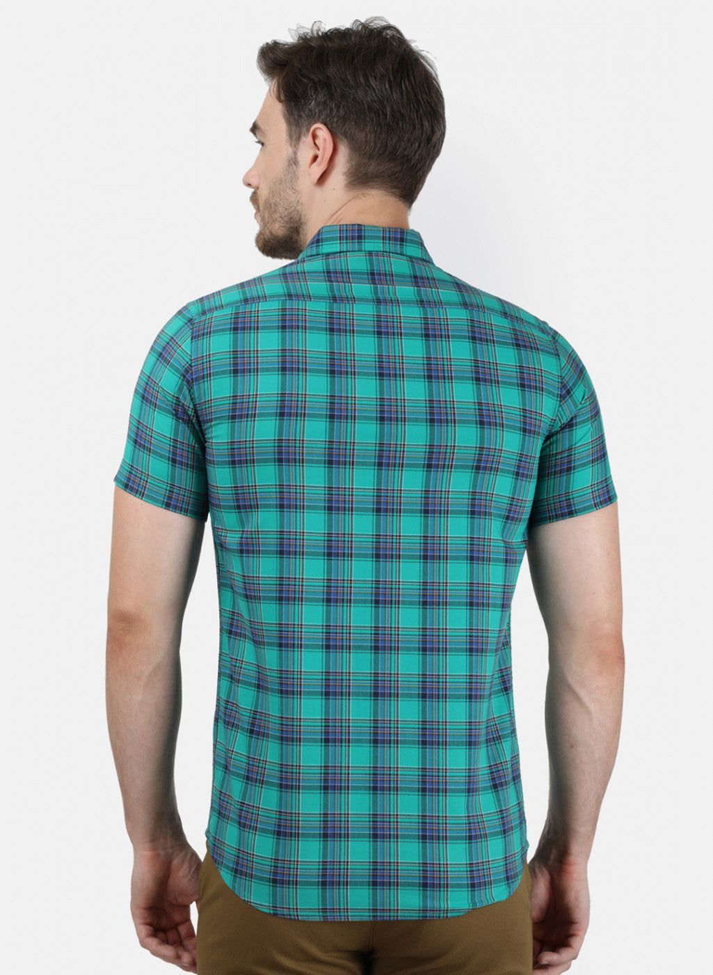 Mens Green Check Shirts