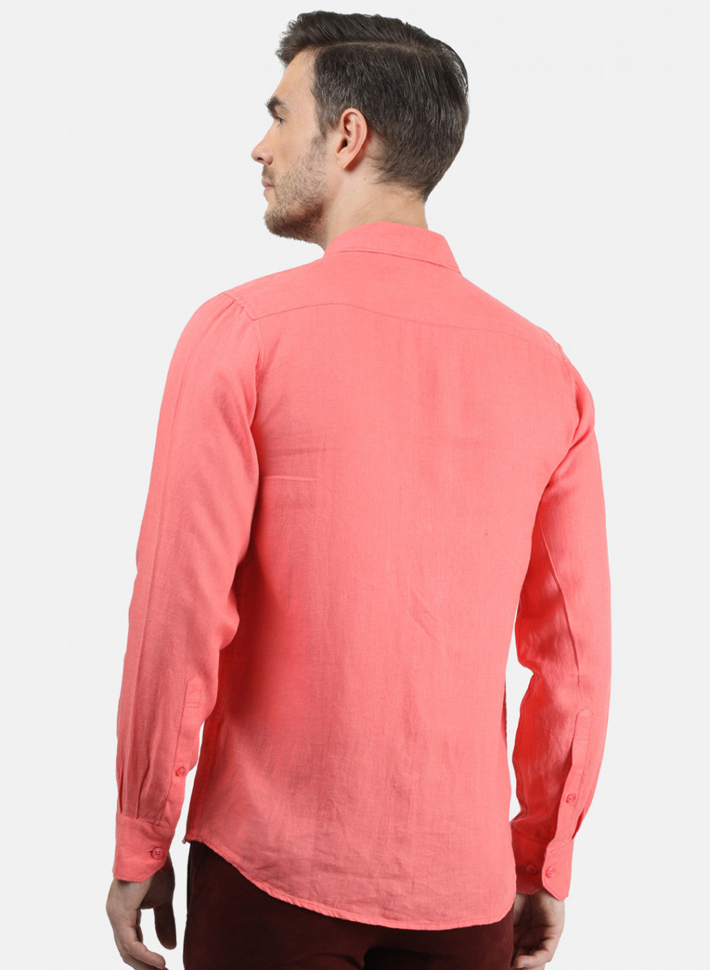 Men Pink Solid Shirt