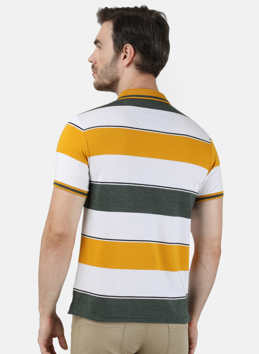 Mens Mustard Stripe T-Shirt