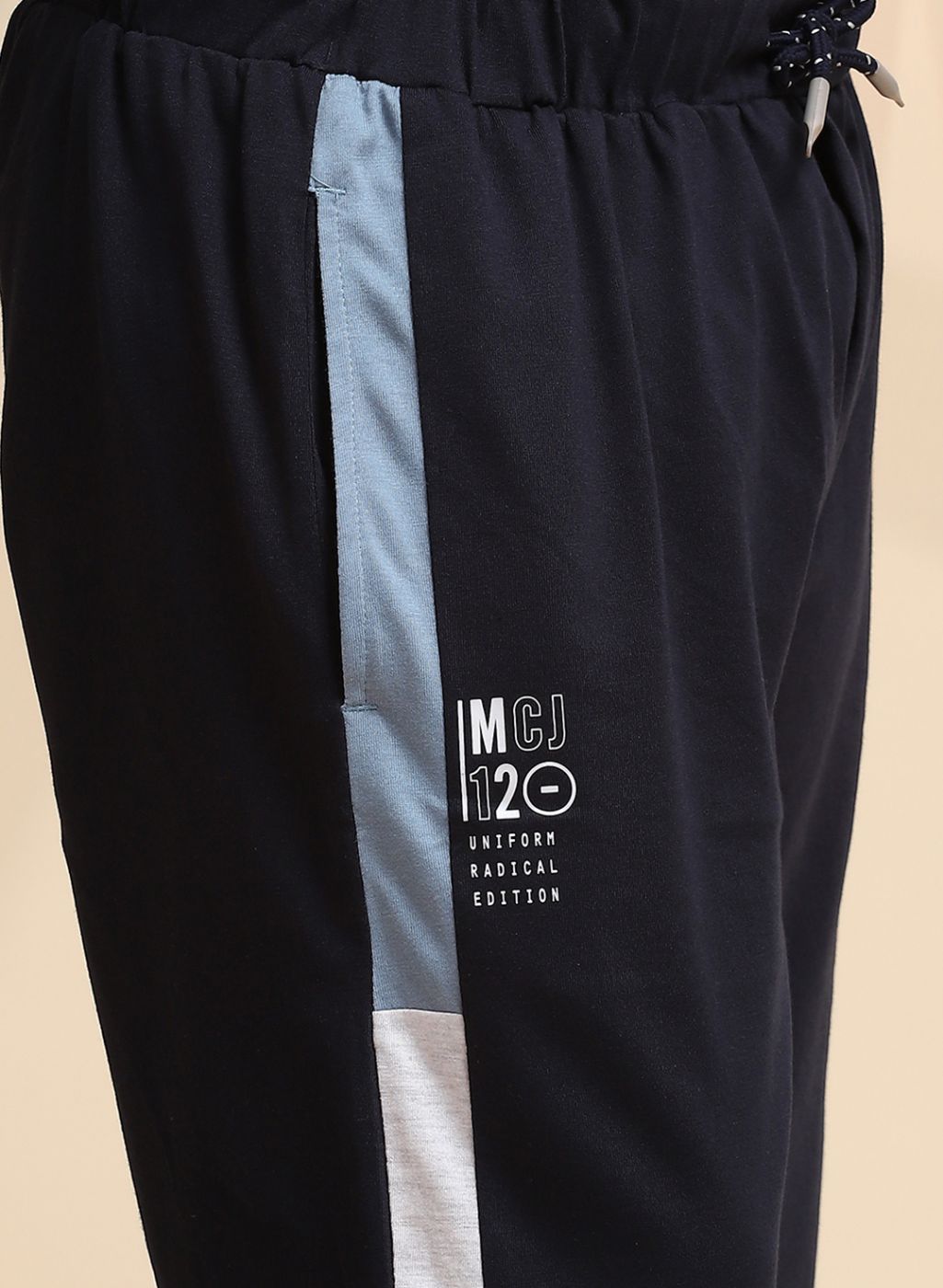 Boys Blue Printed Bermuda Set