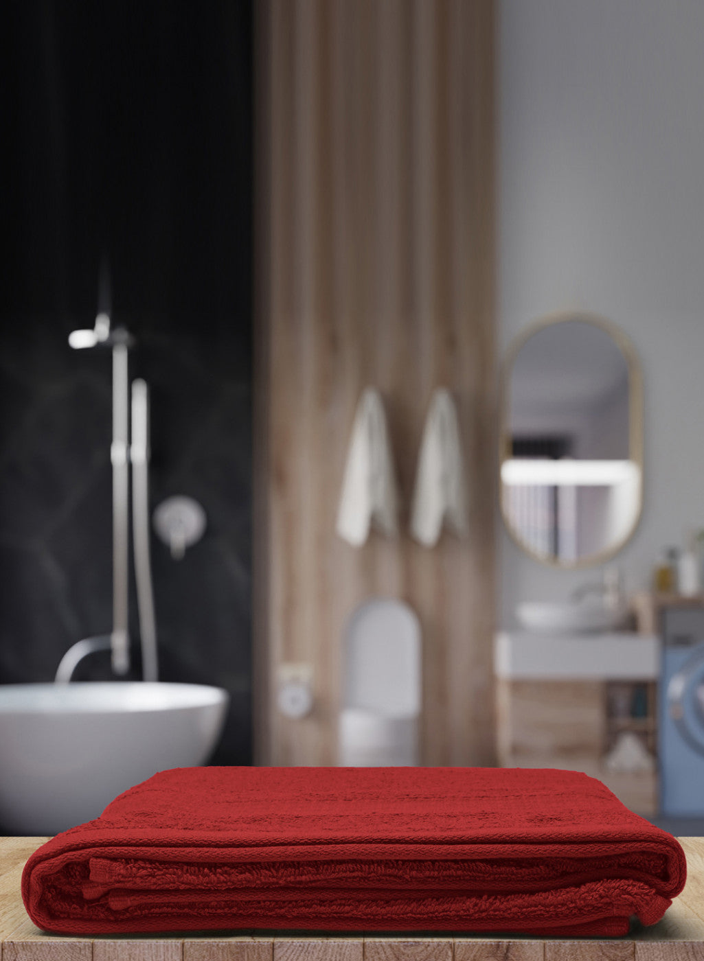 Orange Cotton 400 GSM Bath Towel