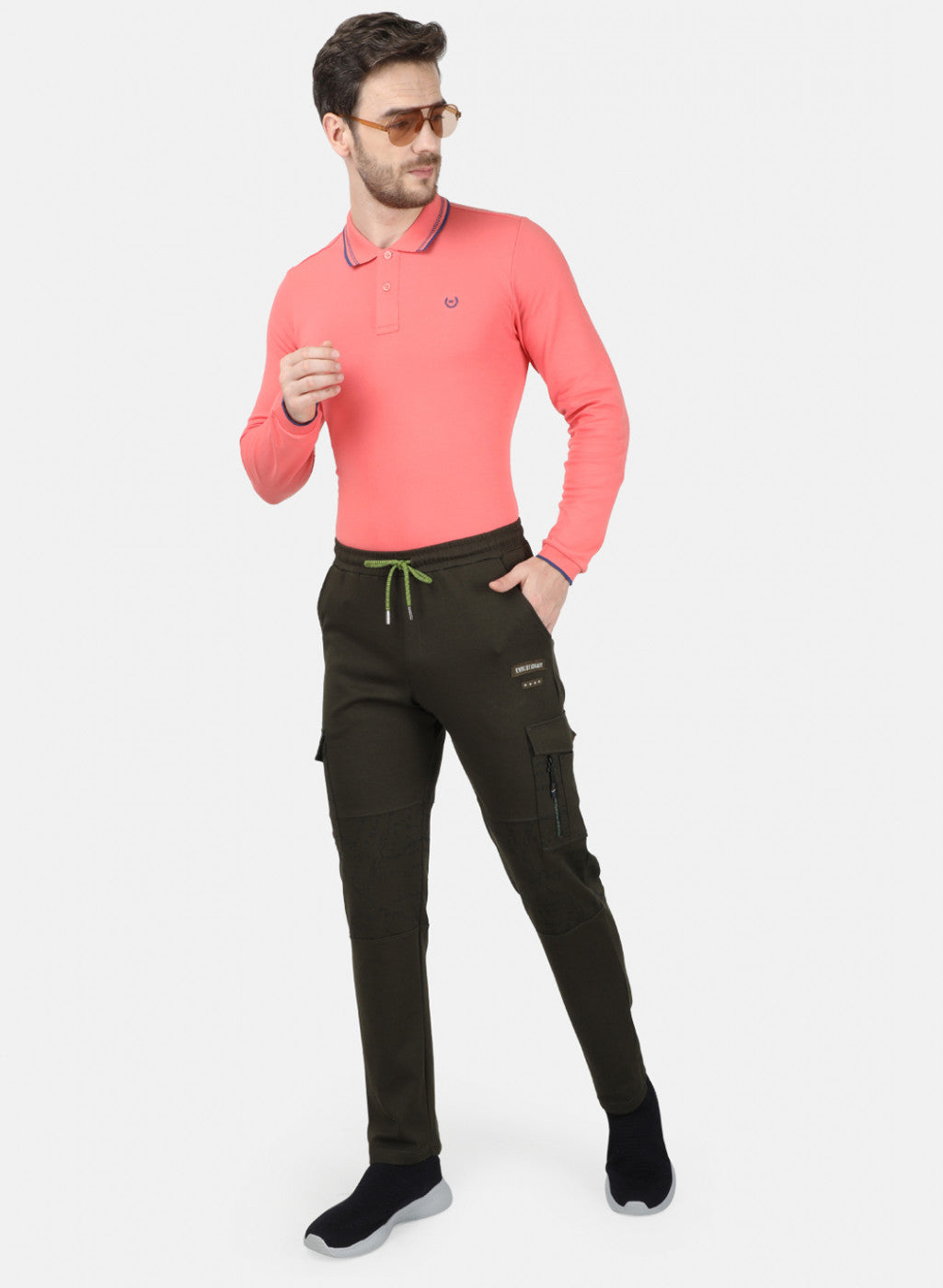 Mens Olive Plain Lower