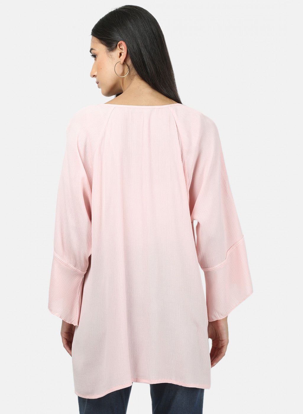 Womens Pink Plain Top