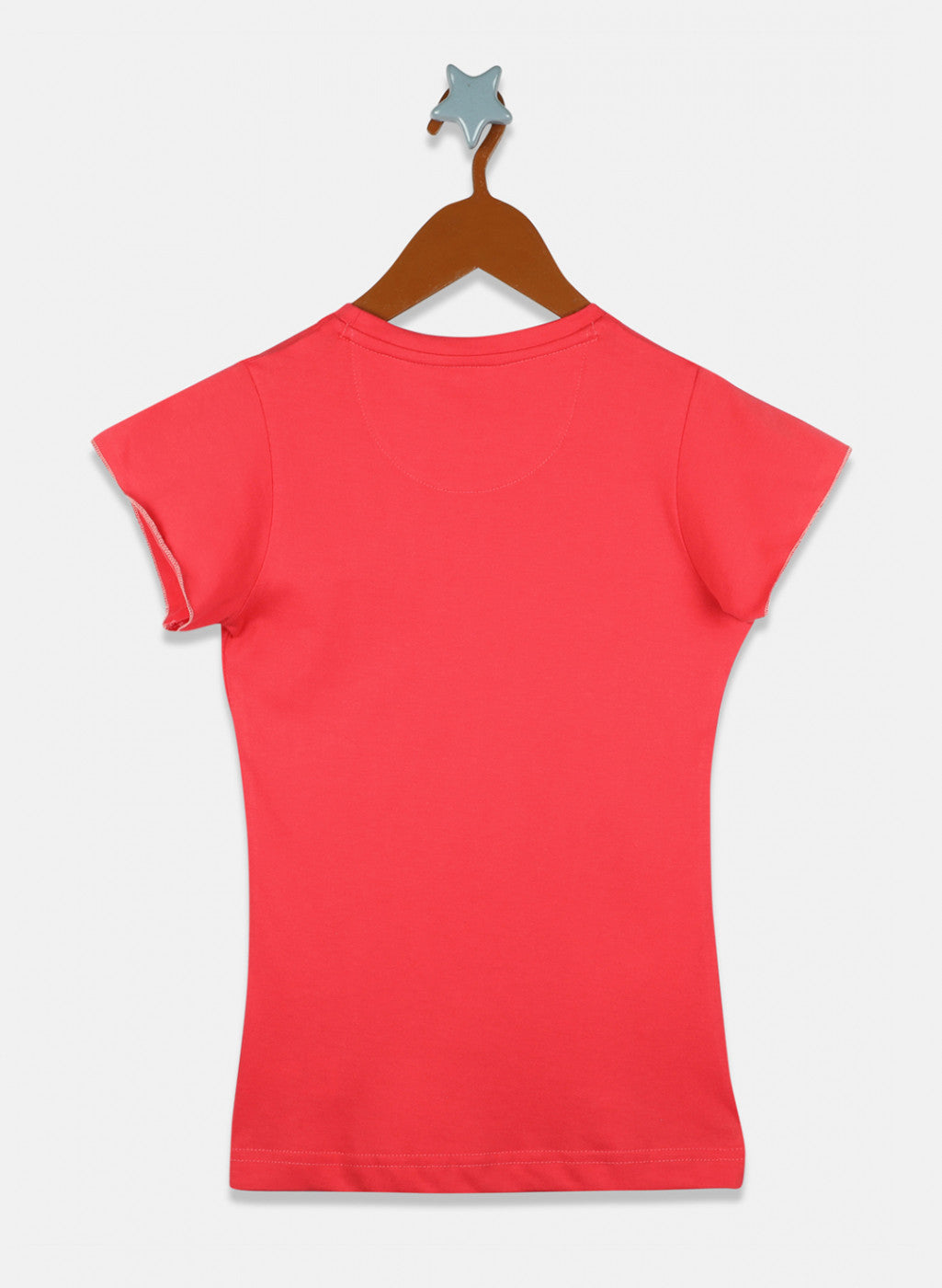 Girls Dark Pink Printed Capri Set