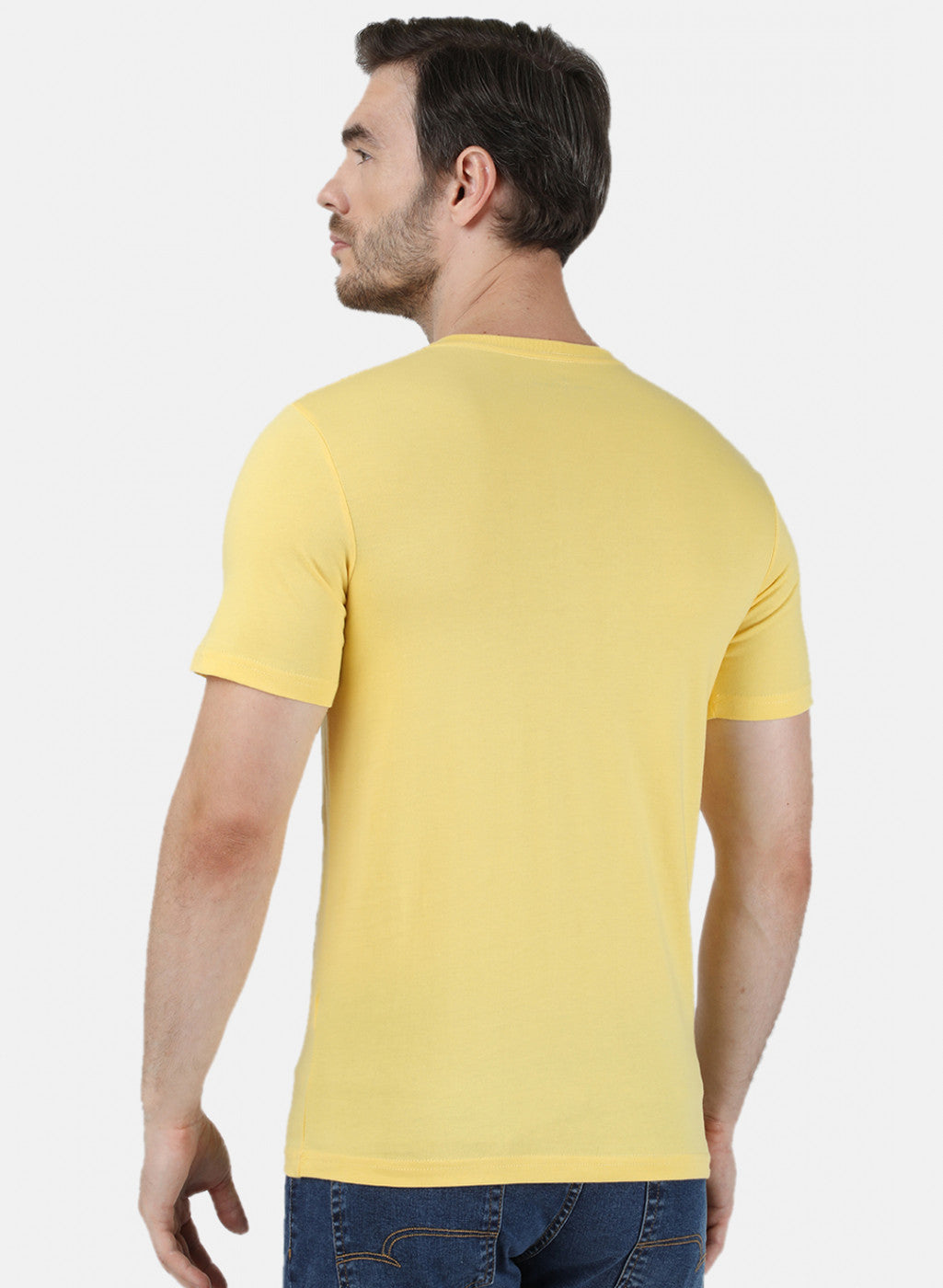 Mens Multi Color Plain T-Shirt