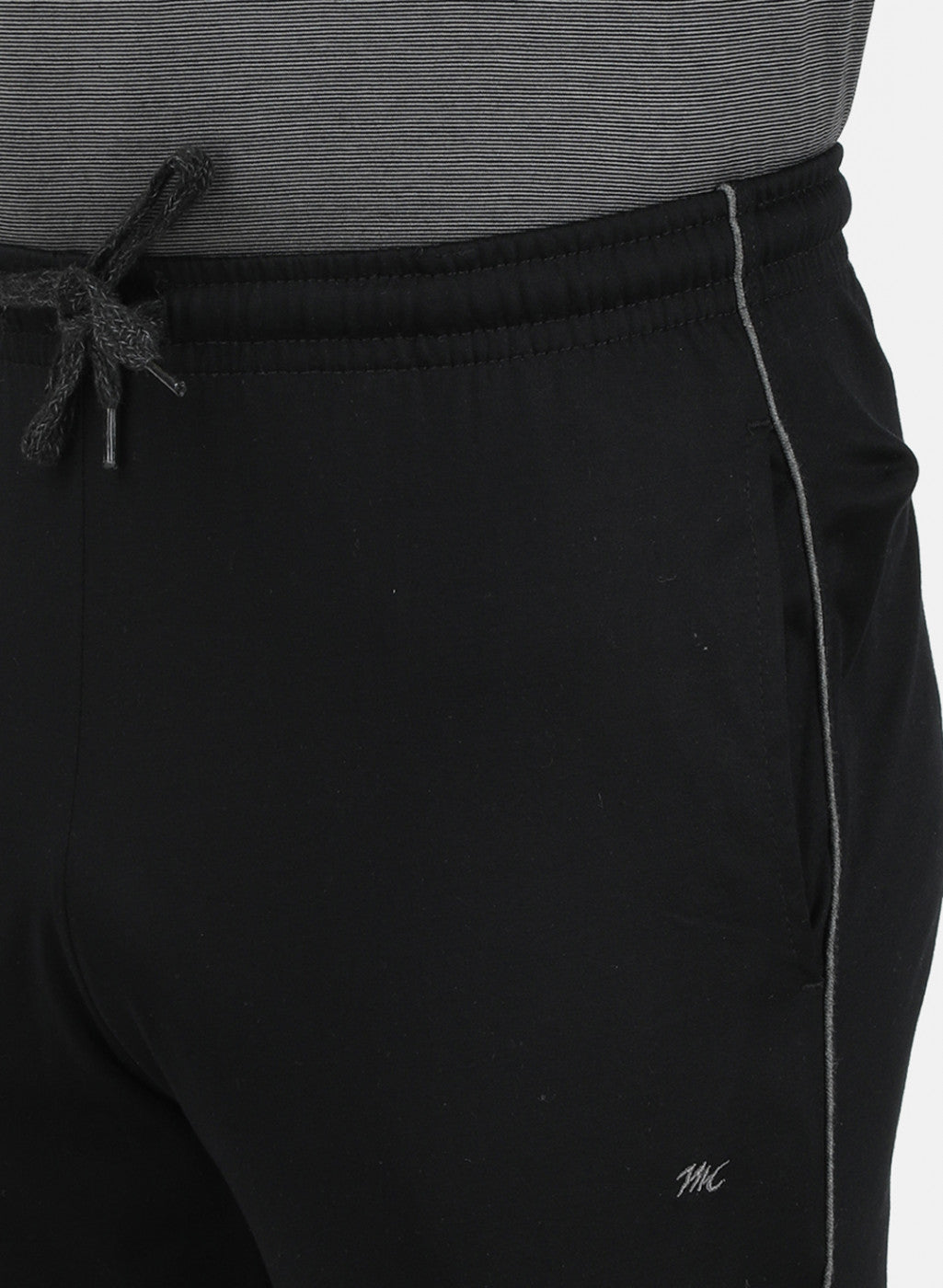 Mens Black Stripe Lower Set