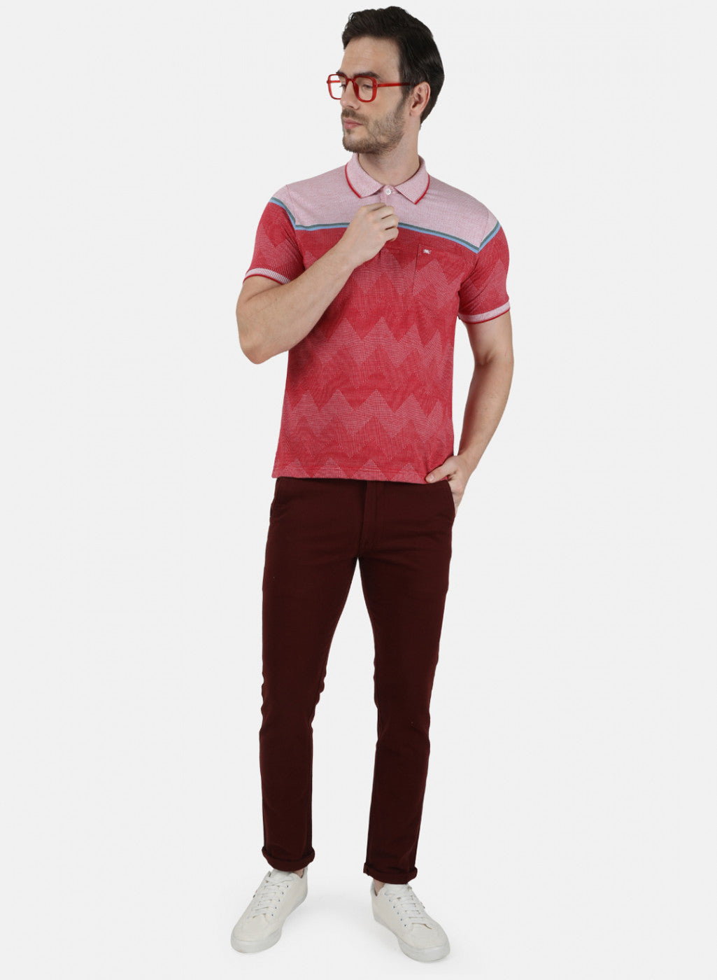 Mens Red Stripe T-Shirt