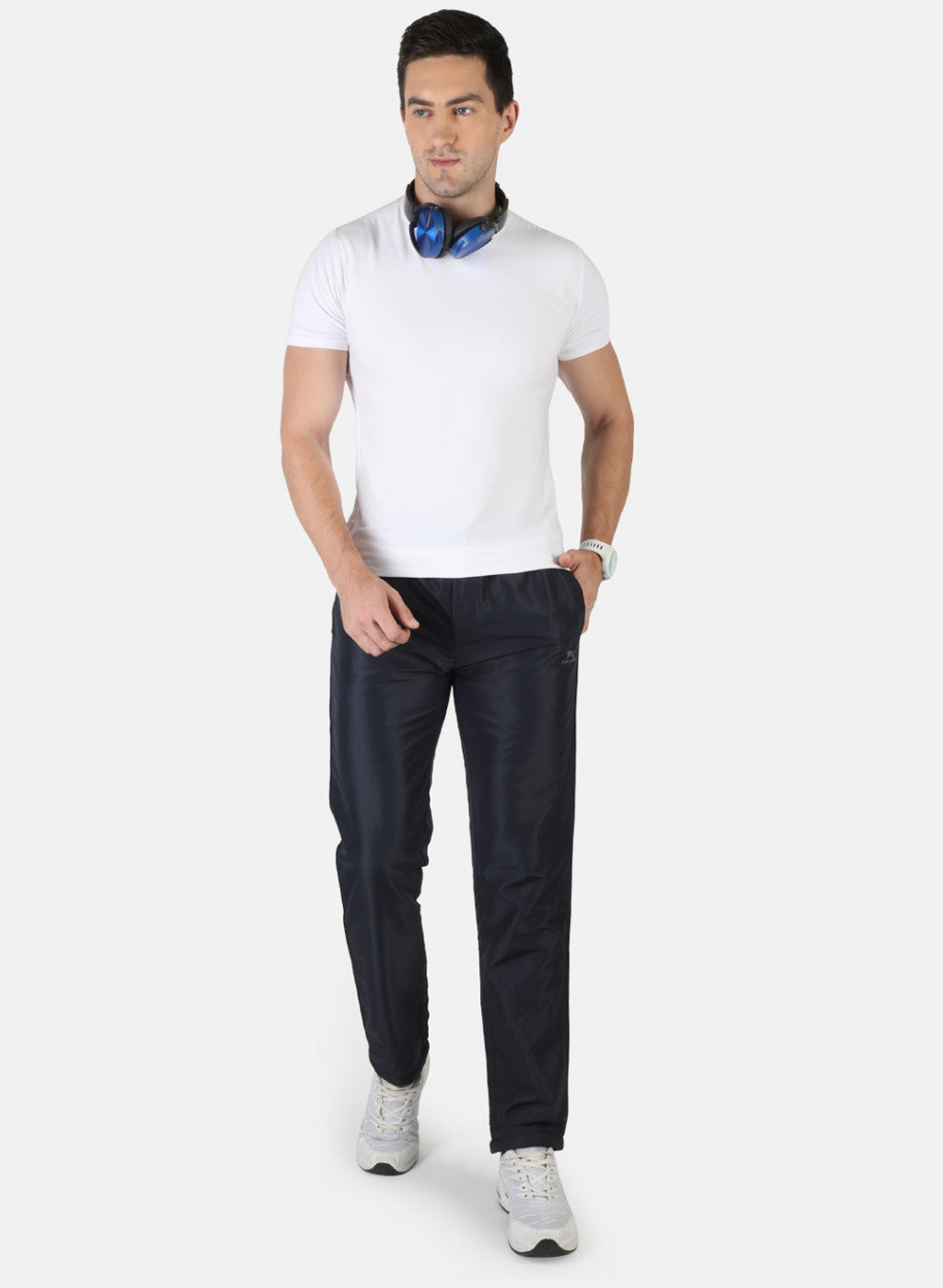 Men NAvy Blue Plain Winter Lower