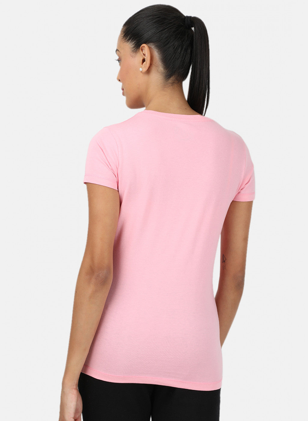 Womens Pink & Sea Green Plain Top 2Pc Set