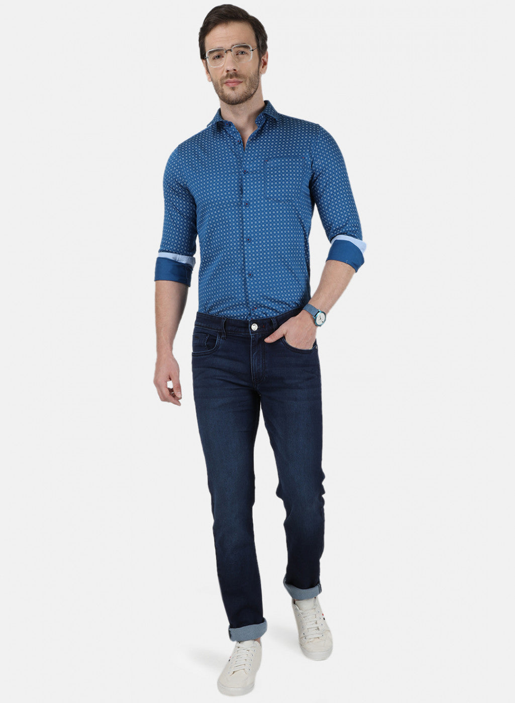 Mens Blue Skinny Denim