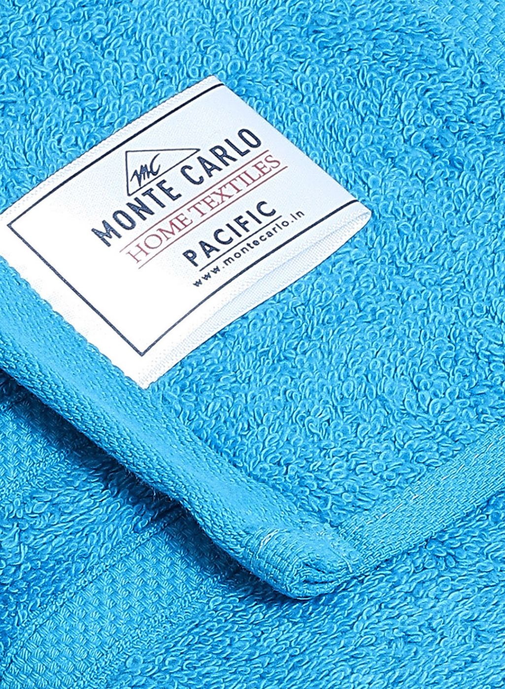Blue Cotton 525 GSM Bath Towel