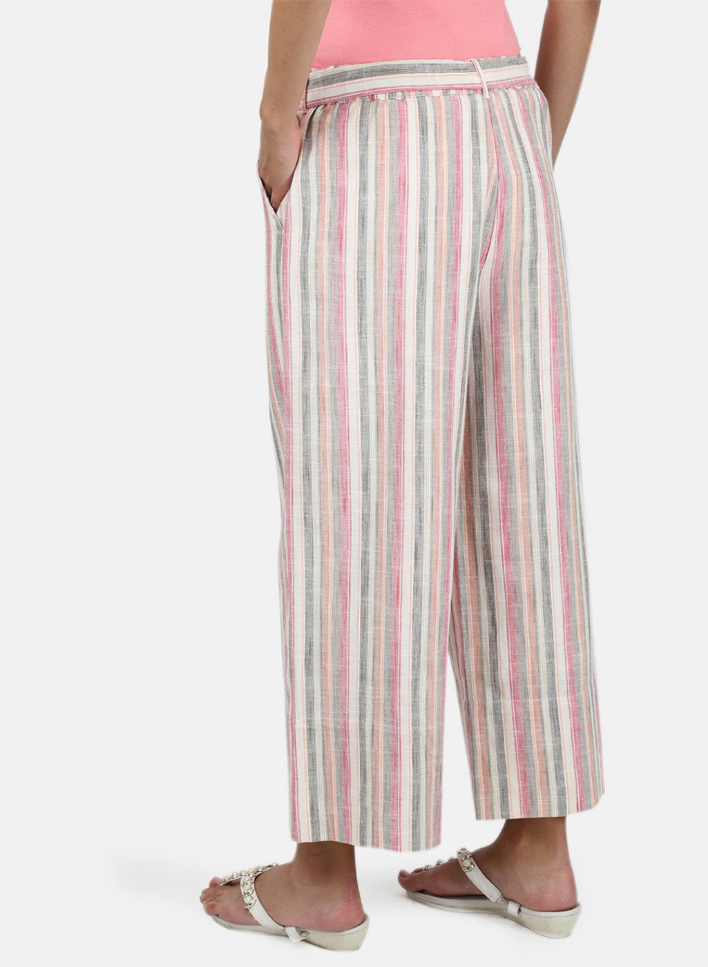 Womens Multi Color Stripe Plazoo