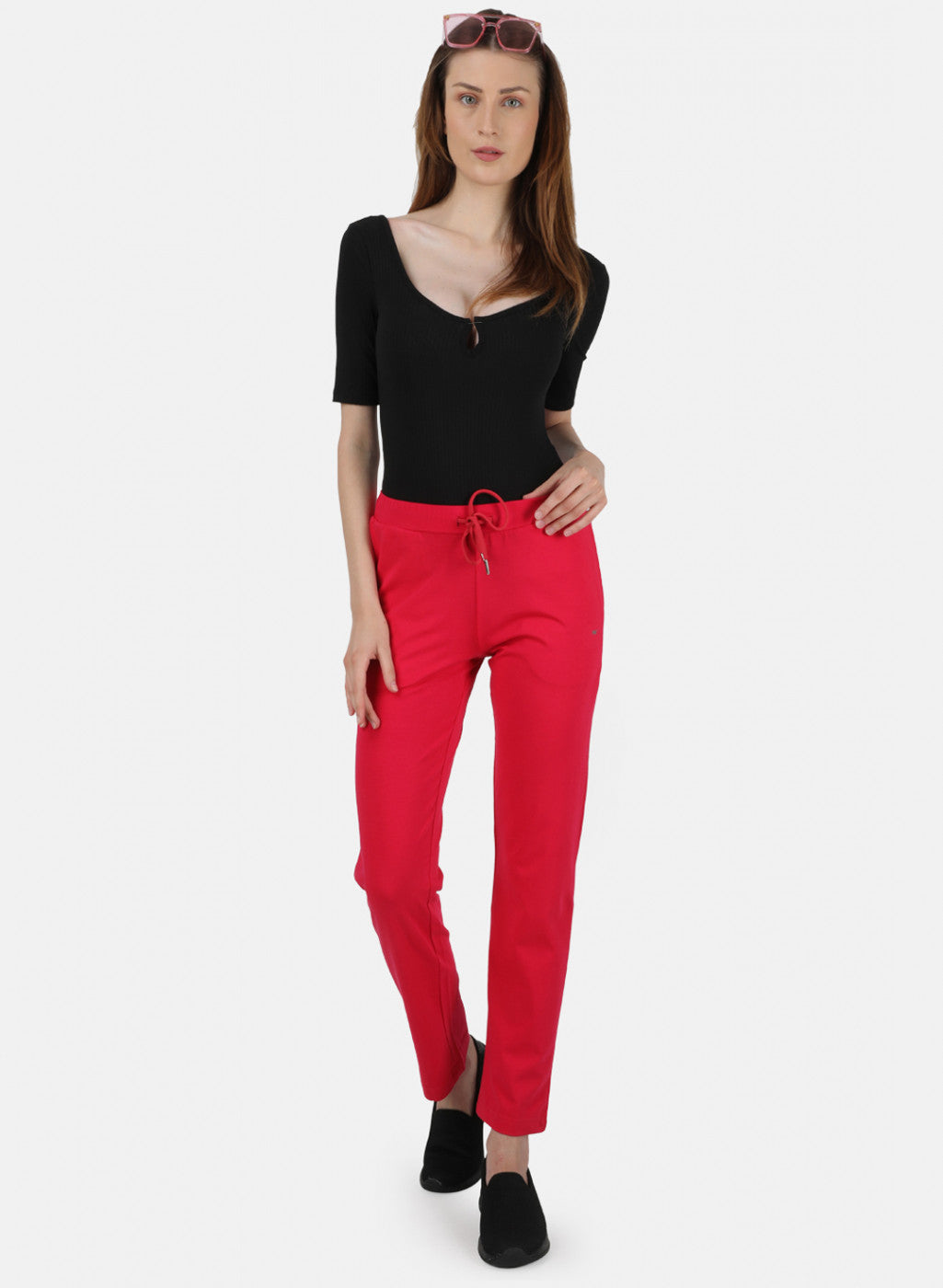 Womens Dark Pink Regular Lower
